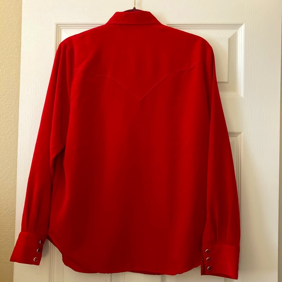 Western Style Blouse with Embroidered Accents by Daniali - Picture 6 of 8